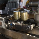 Apple doughnuts being made at Windy Hill Orchard & Cidery.