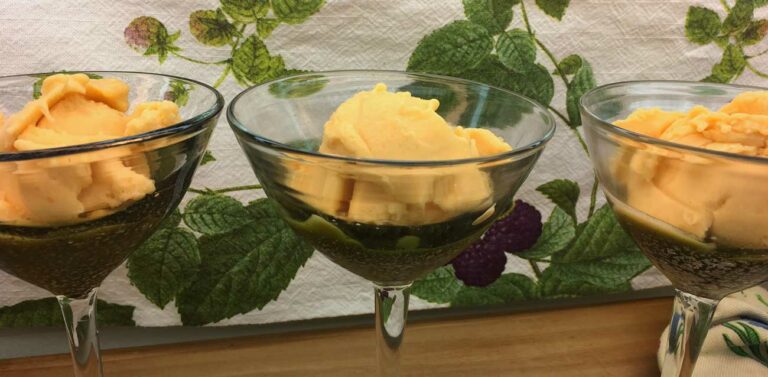 recipe: native passionfruit pawpaw sorbet