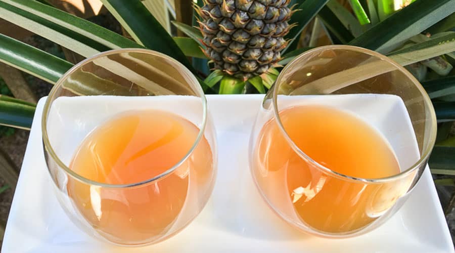Tepache recipe from pineapple skins