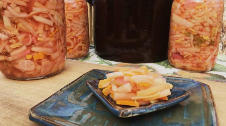 recipe: pickled daikon radishes