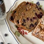 Picture of whole wheat breakfast bread with berries and zucchini
