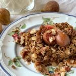 flourless fig crumble with oats and almond flour, gluten-free