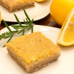 Meyer lemon bars with shortbread crust
