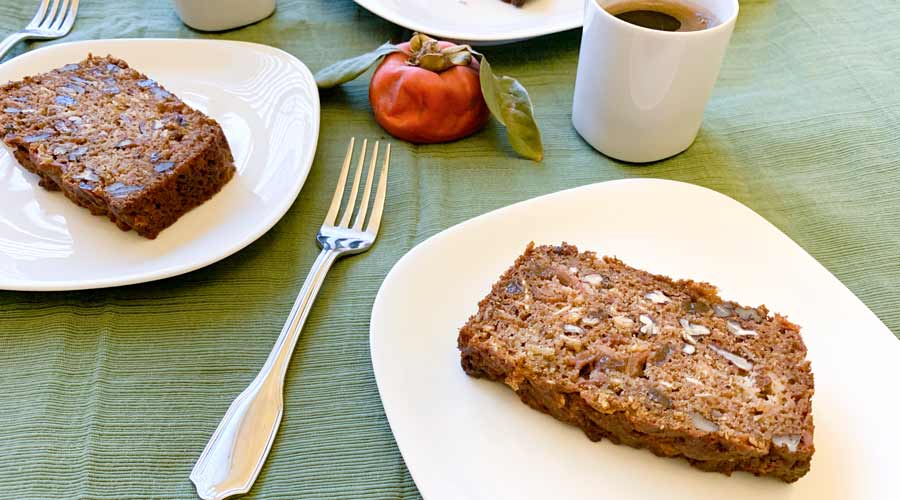 recipe: persimmon breakfast bread