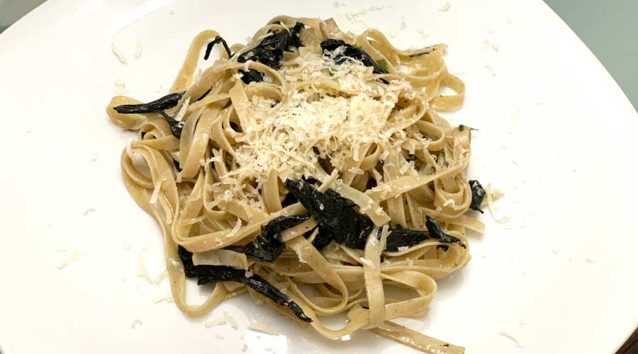 black trumpet mushroom pasta featured image