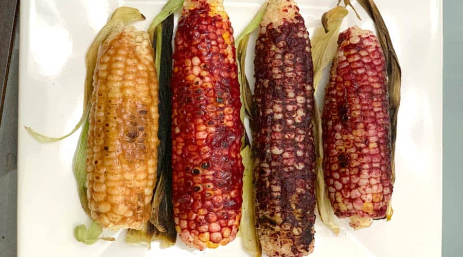 recipe: cast iron corn on the cob with lacto-fermented fruit rub