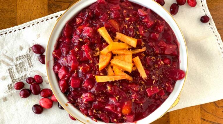 persimmon cranberry relish