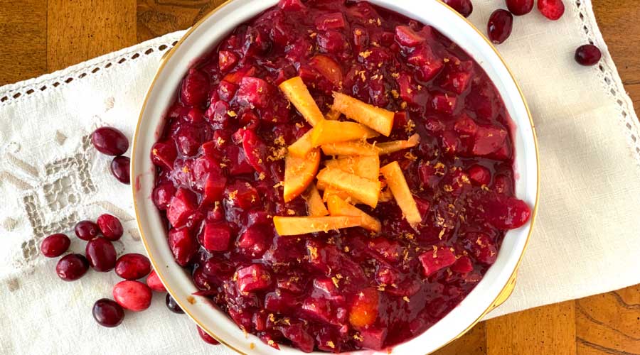 persimmon cranberry relish