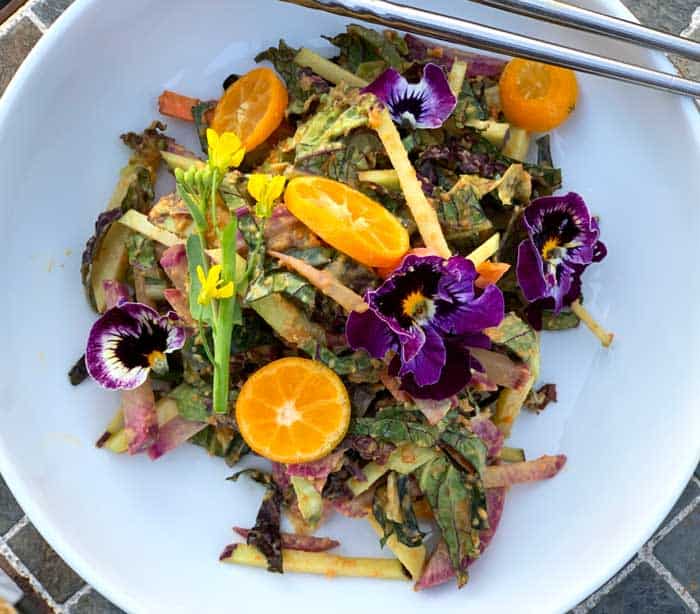 Recipe: Napa cabbage salad with Thai peanut butter dressing