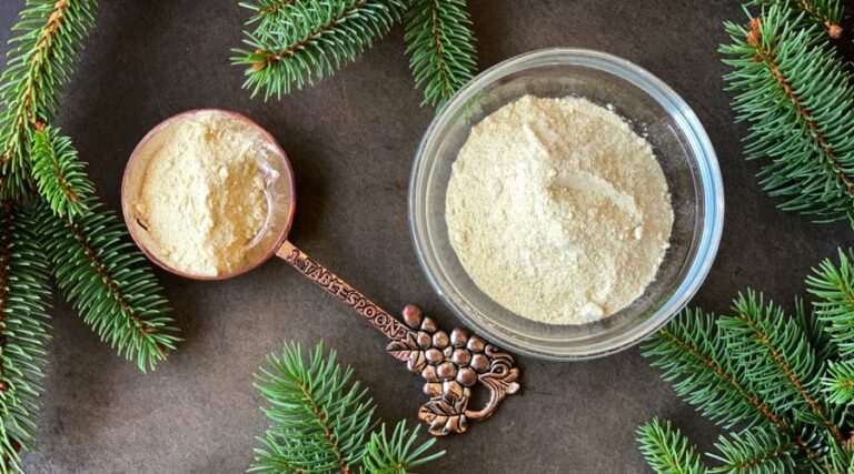 christmas tree salt - salt flavored with conifer needles