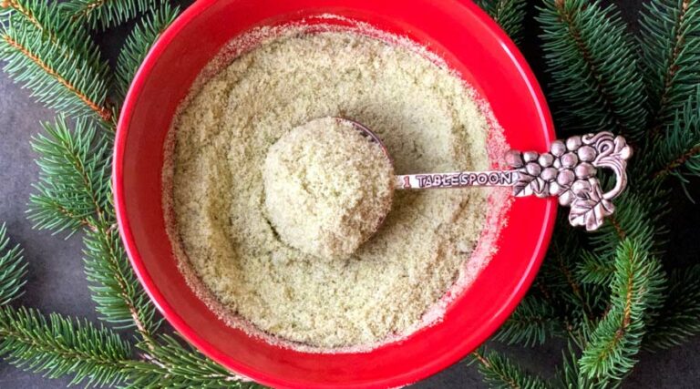 christmas tree sugar recipe - how to infuse the flavor of conifer needles into sugar