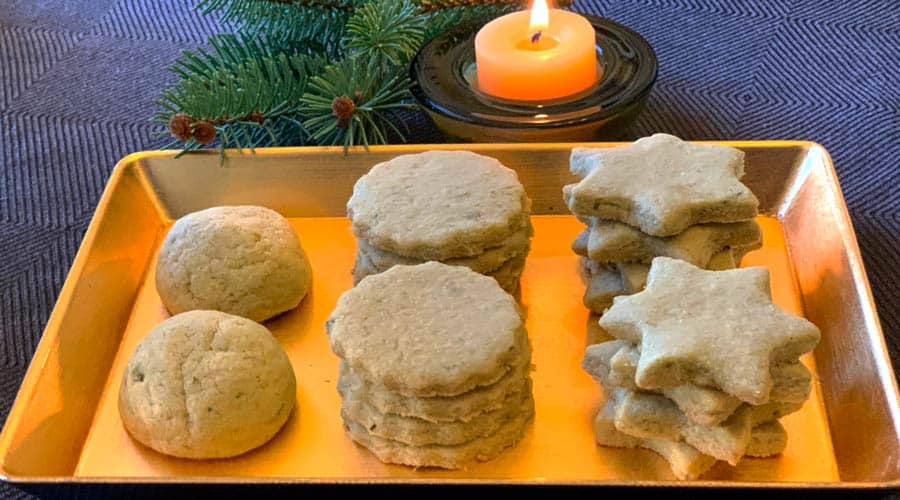 christmas tree sugar cookie recipe - flavored with conifer needles