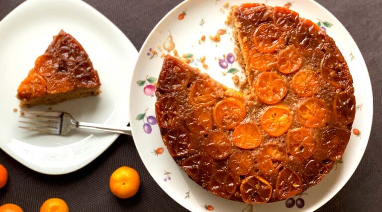 calamondin ginger upside down spice cake