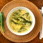 Stracciatella - Italian egg drop soup / stridolo recipe / duck egg soup recipe