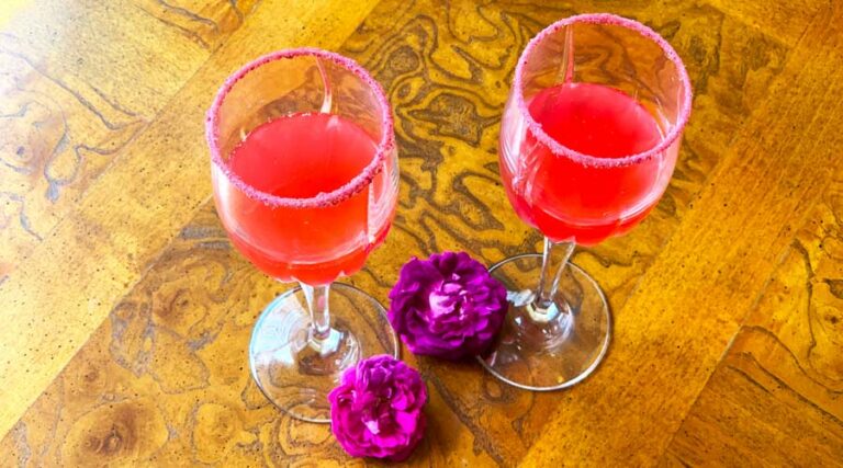 Fermented rose flower cordial drink recipe
