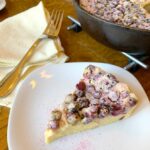 Recipe: crustless serviceberry custard pie.