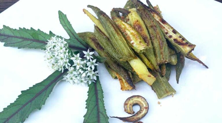oven-baked okra recipe