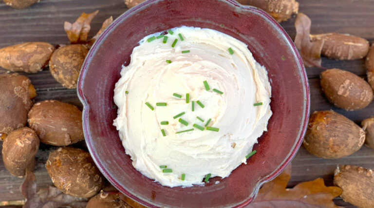 Recipe: Hopniss / American groundnut mash with rosemary brown butter