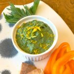 Stinging nettle dip recipe with labne (no cream cheese)