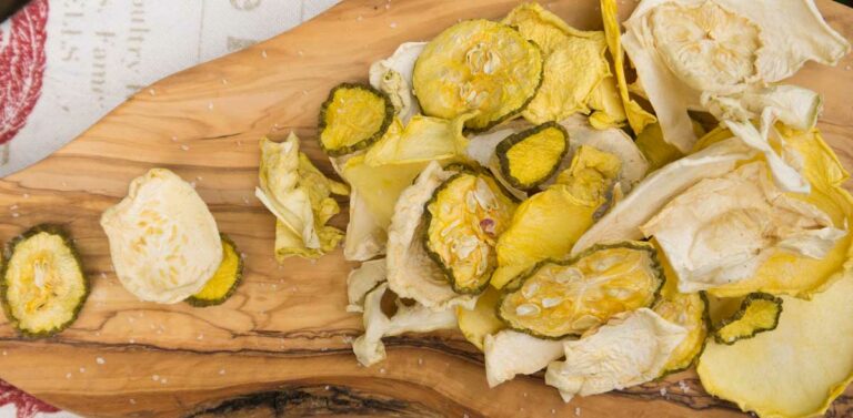 squash chips recipe - dehydrator